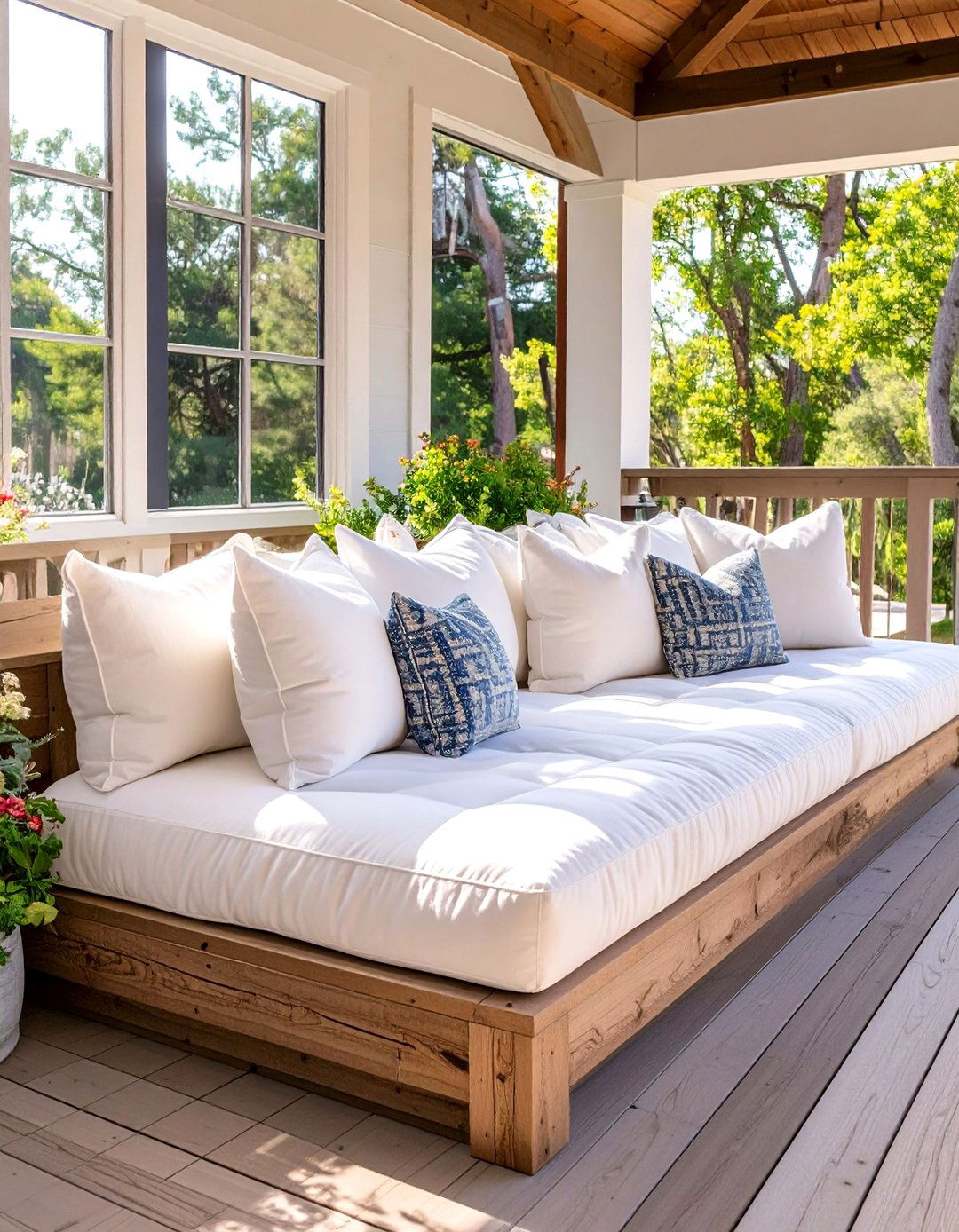 The Daybed Deck Bench - 30 deck bench ideas