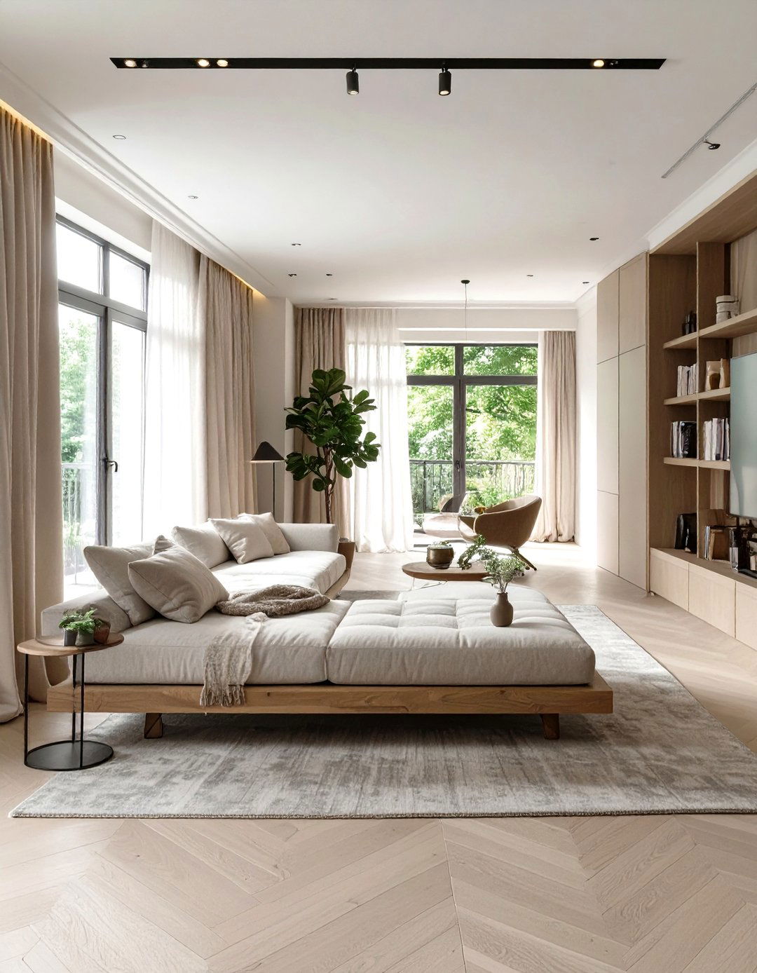 The Daybed Divider Long Living Room - 30 long living room ideas