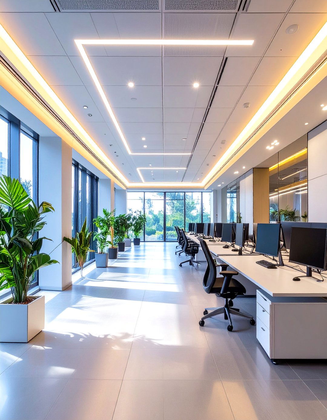 The Daylight Responsive Lighting Office - 30 green office ideas