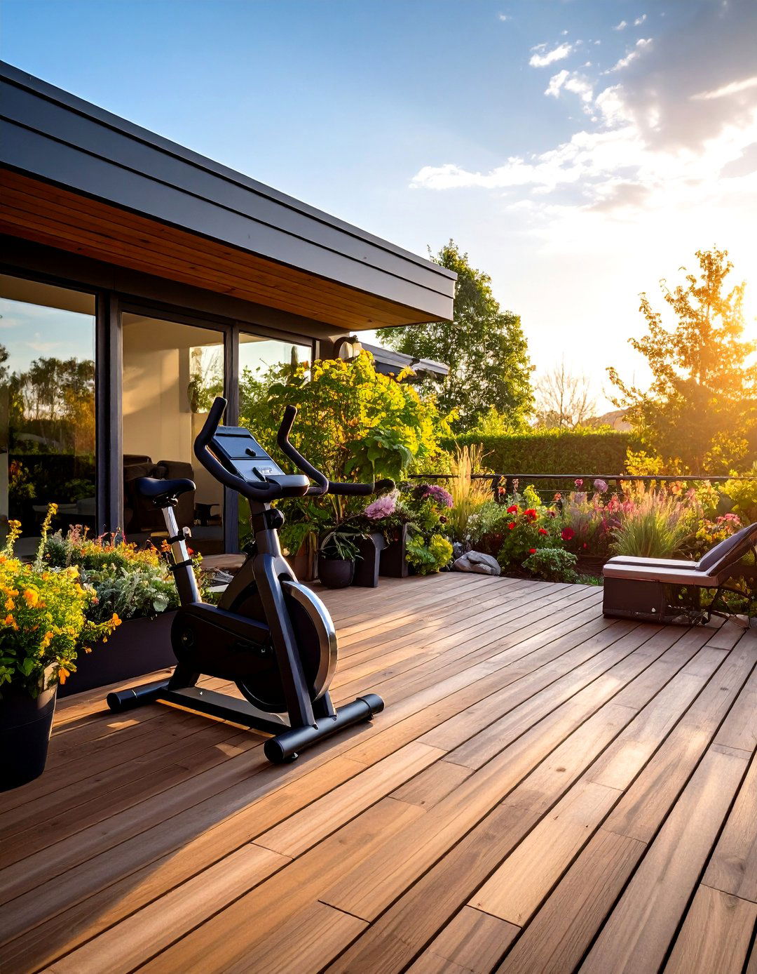 The Deck Cardio Station - 30 backyard gym ideas