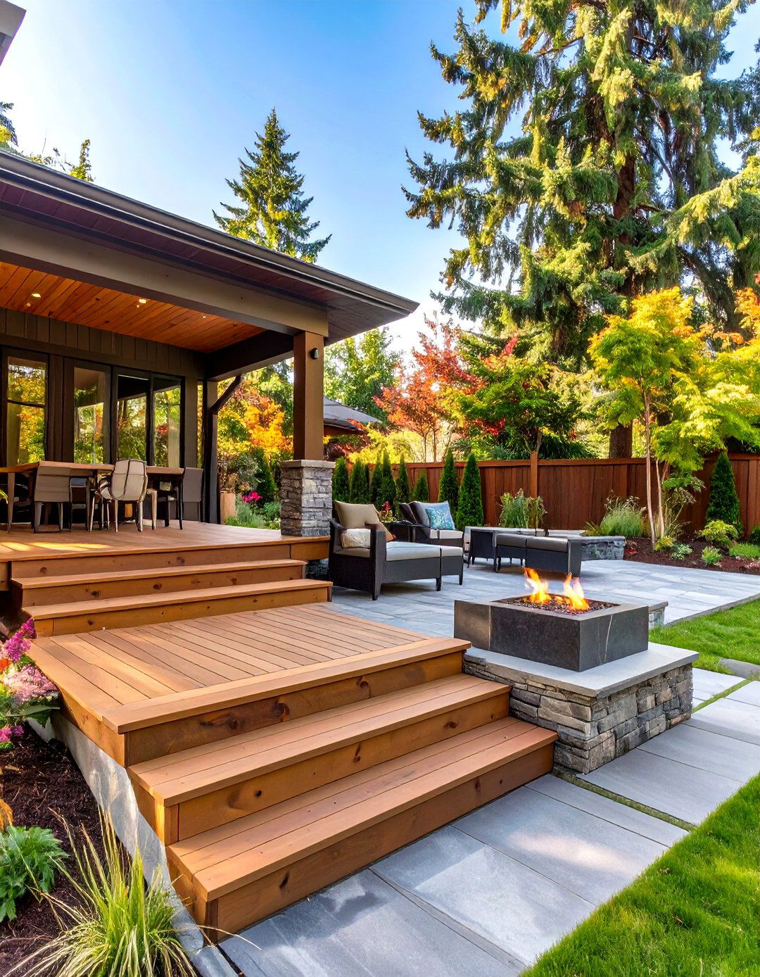 The Deck and Patio Combination - 30 custom deck designs