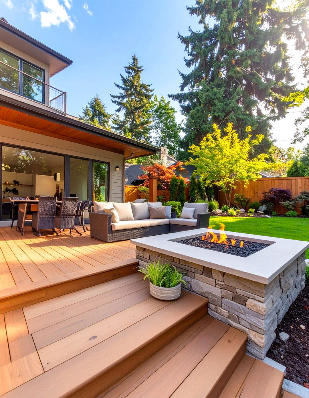 The Deck and Patio Combination - 30 back deck ideas