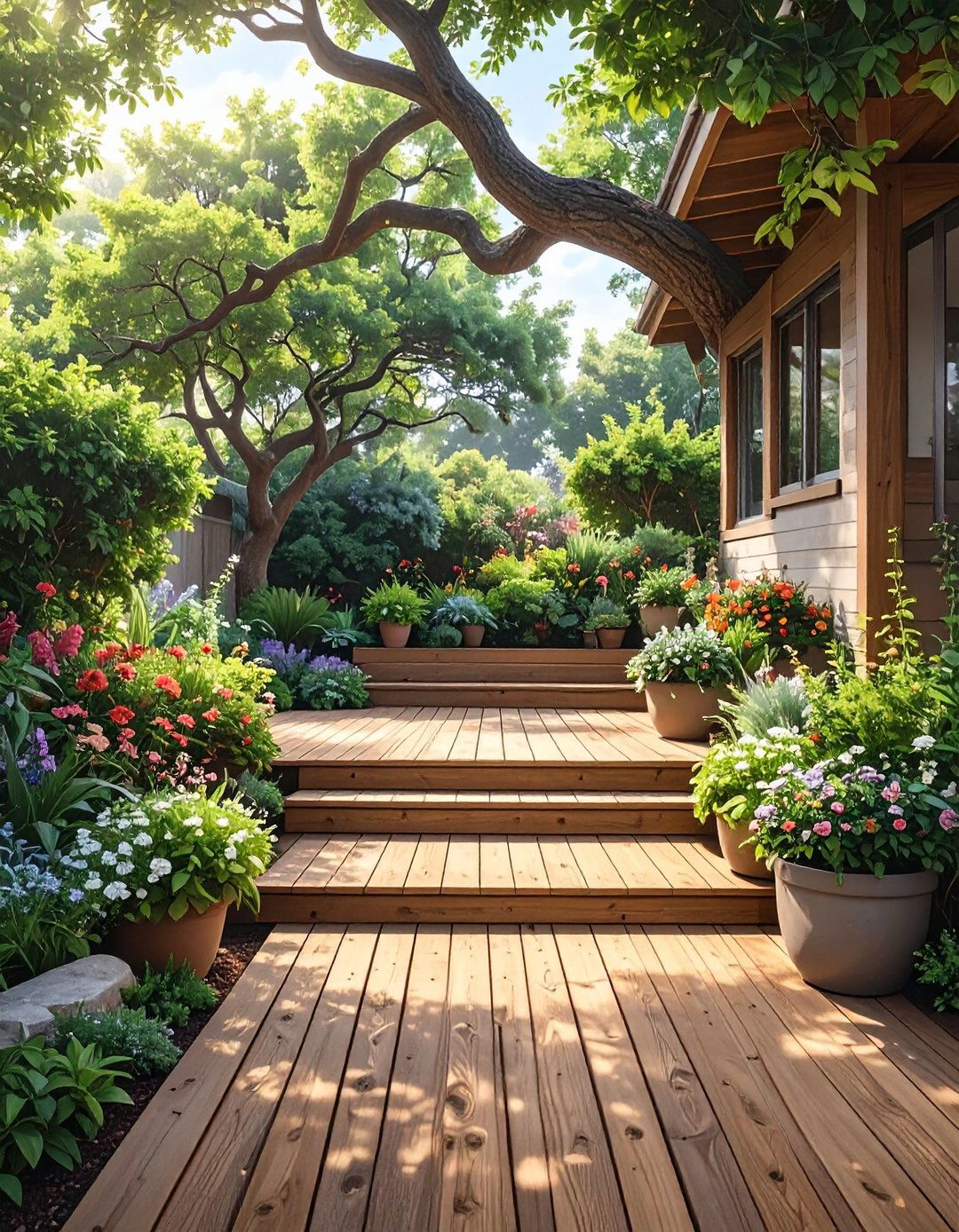 The Deck as a Garden Transition - 30 modern deck ideas