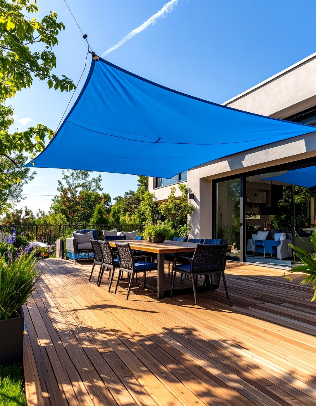 The Deck with an Integrated Shade Sail - 30 deck design software ideas