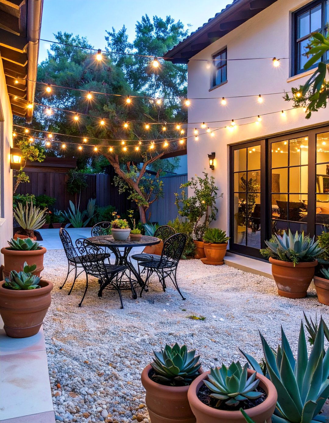 The Decomposed Granite Courtyard - 30 budget backyard ideas no grass