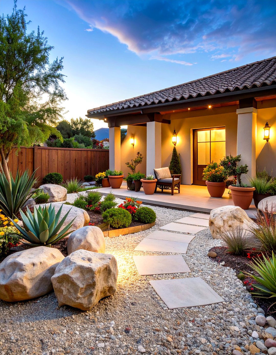 The Decomposed Granite Courtyard - 30 inexpensive desert landscaping ideas