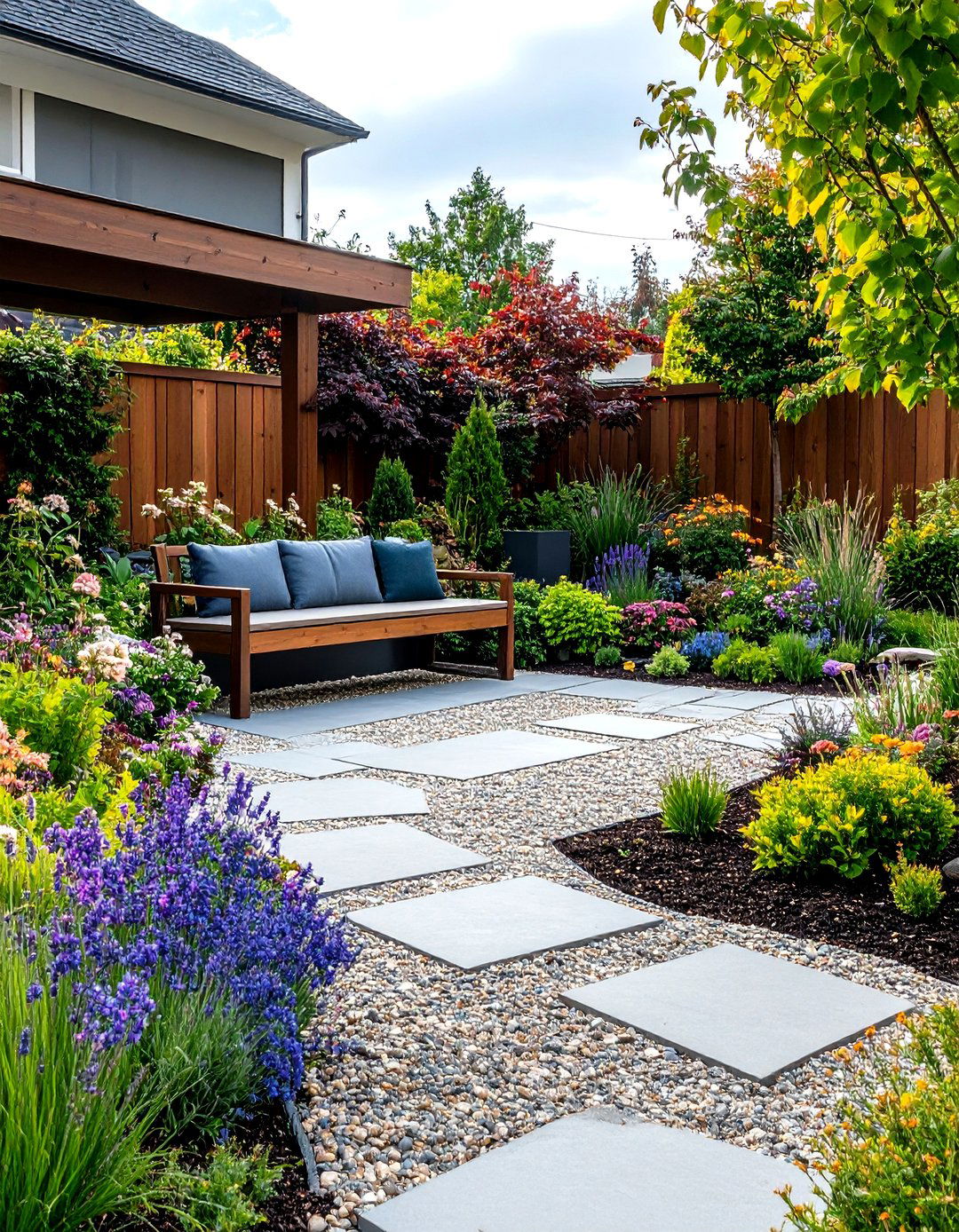 The Decomposed Granite Courtyard Garden - 30 front yard landscaping ideas modern rock garden ideas