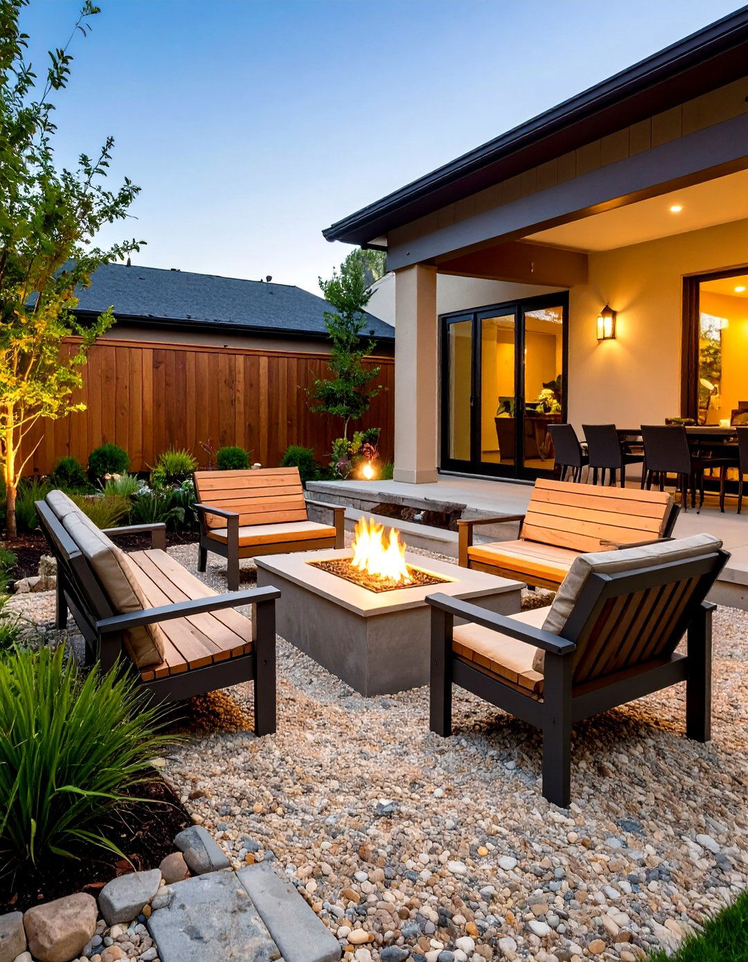 The Decomposed Granite Gathering Spot - 30 backyard fire pit ideas landscaping on a budget
