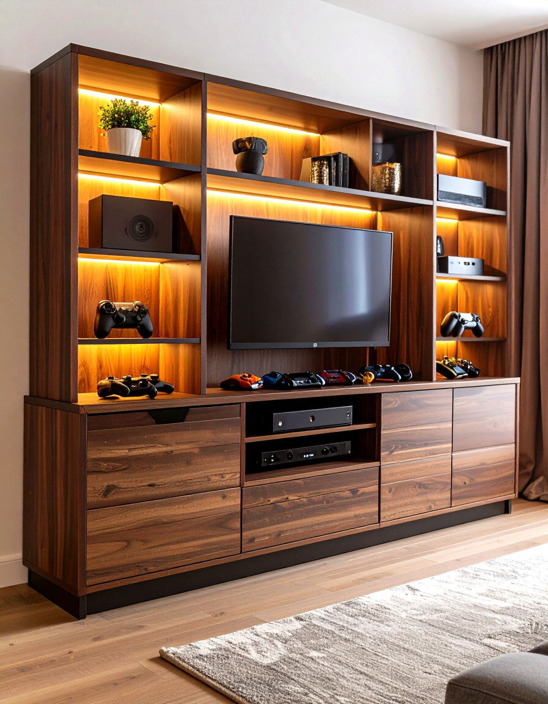 The Deep Drawer Media Cabinet - 30 living room storage ideas