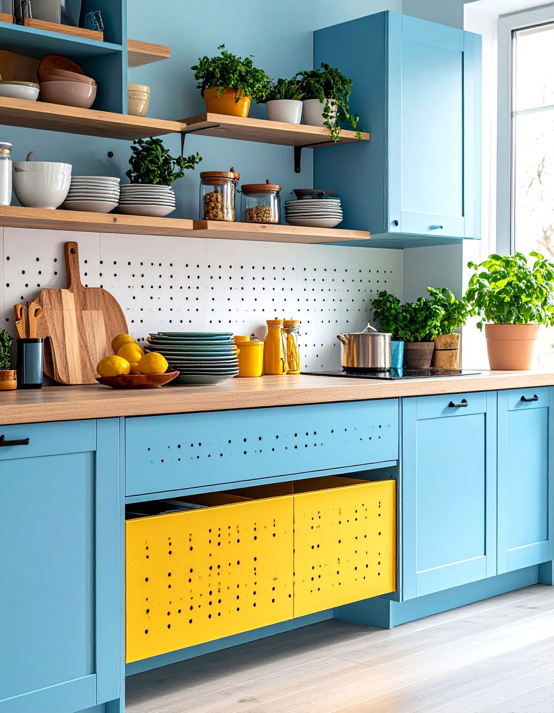 The Deep Drawer Pegboard System - 30 kitchen cabinet organization ideas