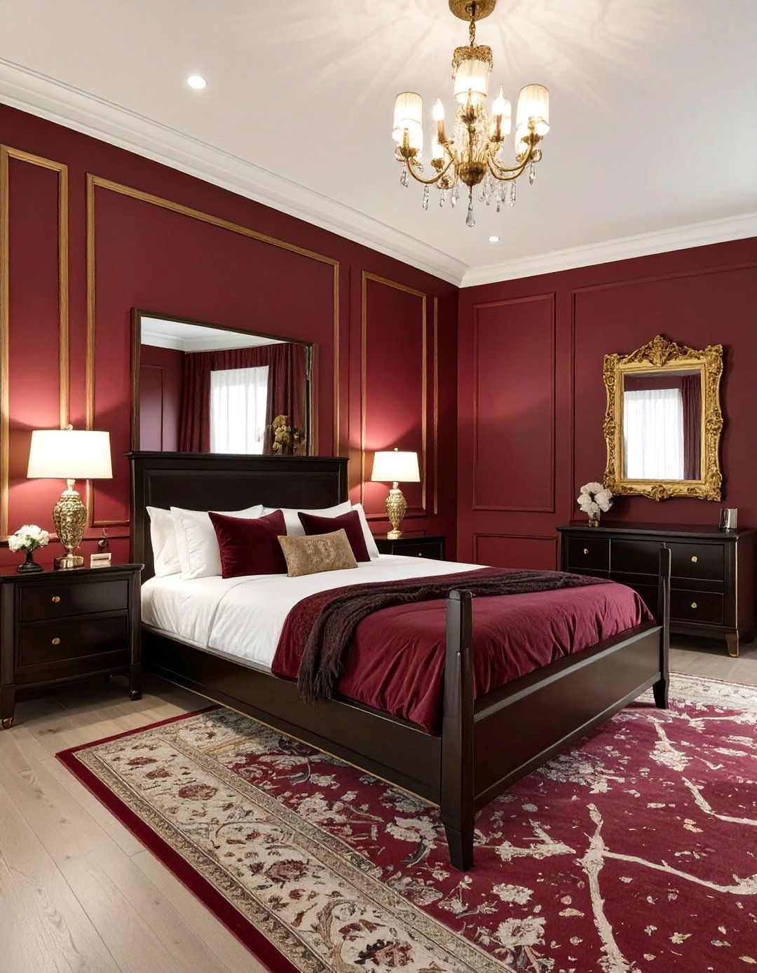 The Deep Red Bedroom Passion - 30 dark bedroom ideas