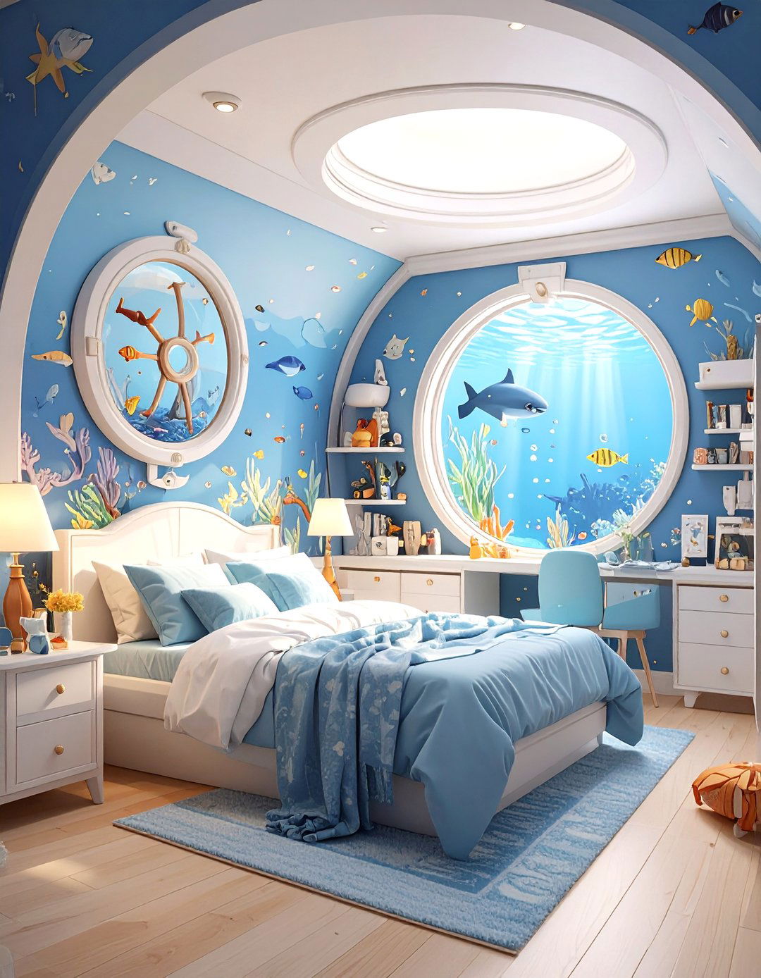 The Deep Sea Explorers Submarine Bedroom - 30 awesome boy bedroom ideas