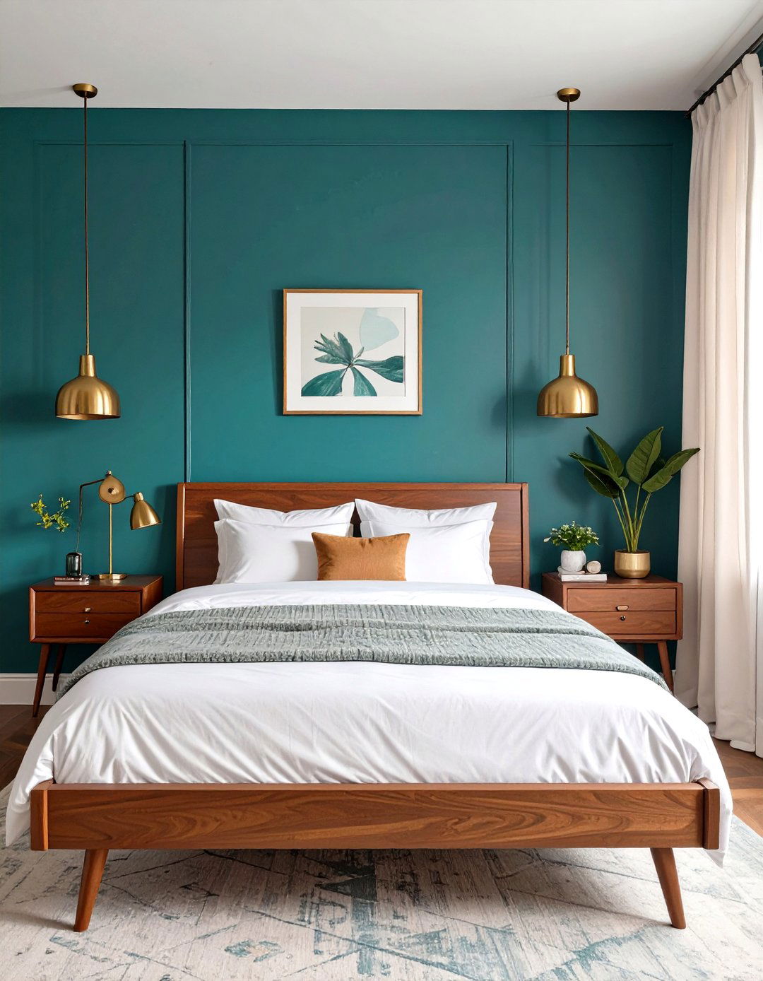 The Deep Teal Bedroom - 30 cozy moody bedroom ideas