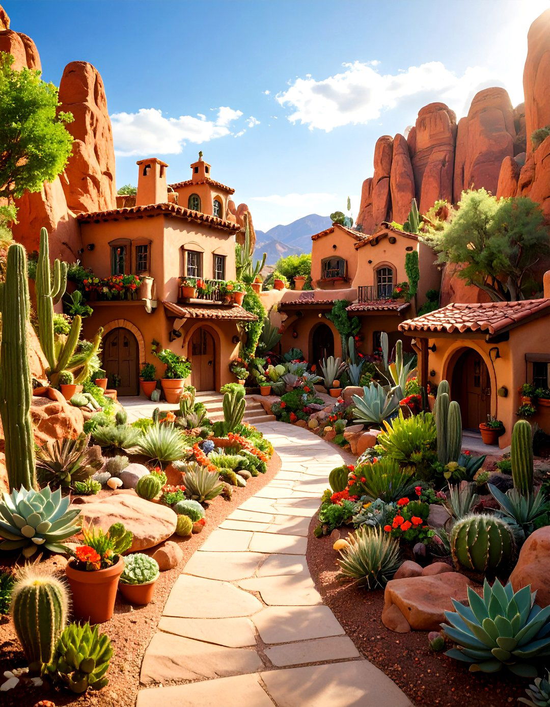 The Desert Canyon Fairy Garden - 30 large outdoor fairy garden ideas