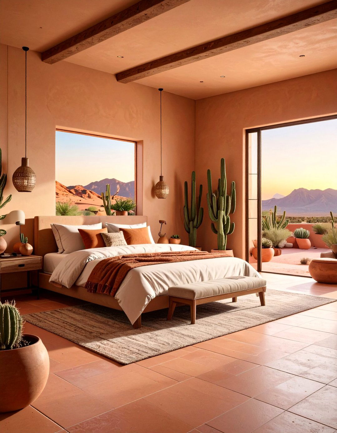 The Desert Modern AI Bedroom - 30 ai bedroom design ideas