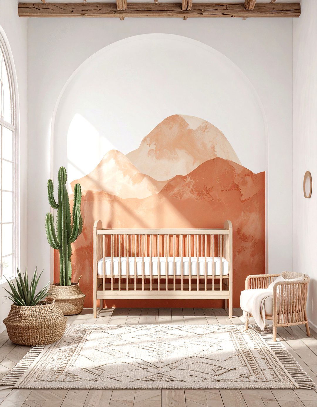 The Desert Modern Baby Room - 30 modern baby girl room ideas