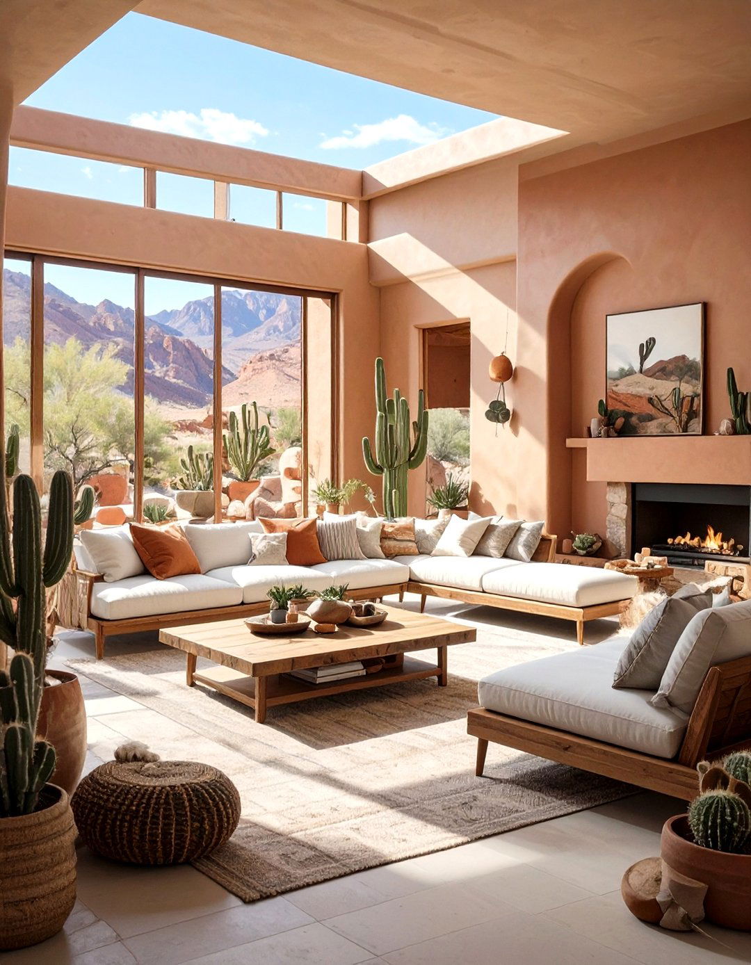 The Desert Modern Living Room - 30 masculine living room ideas