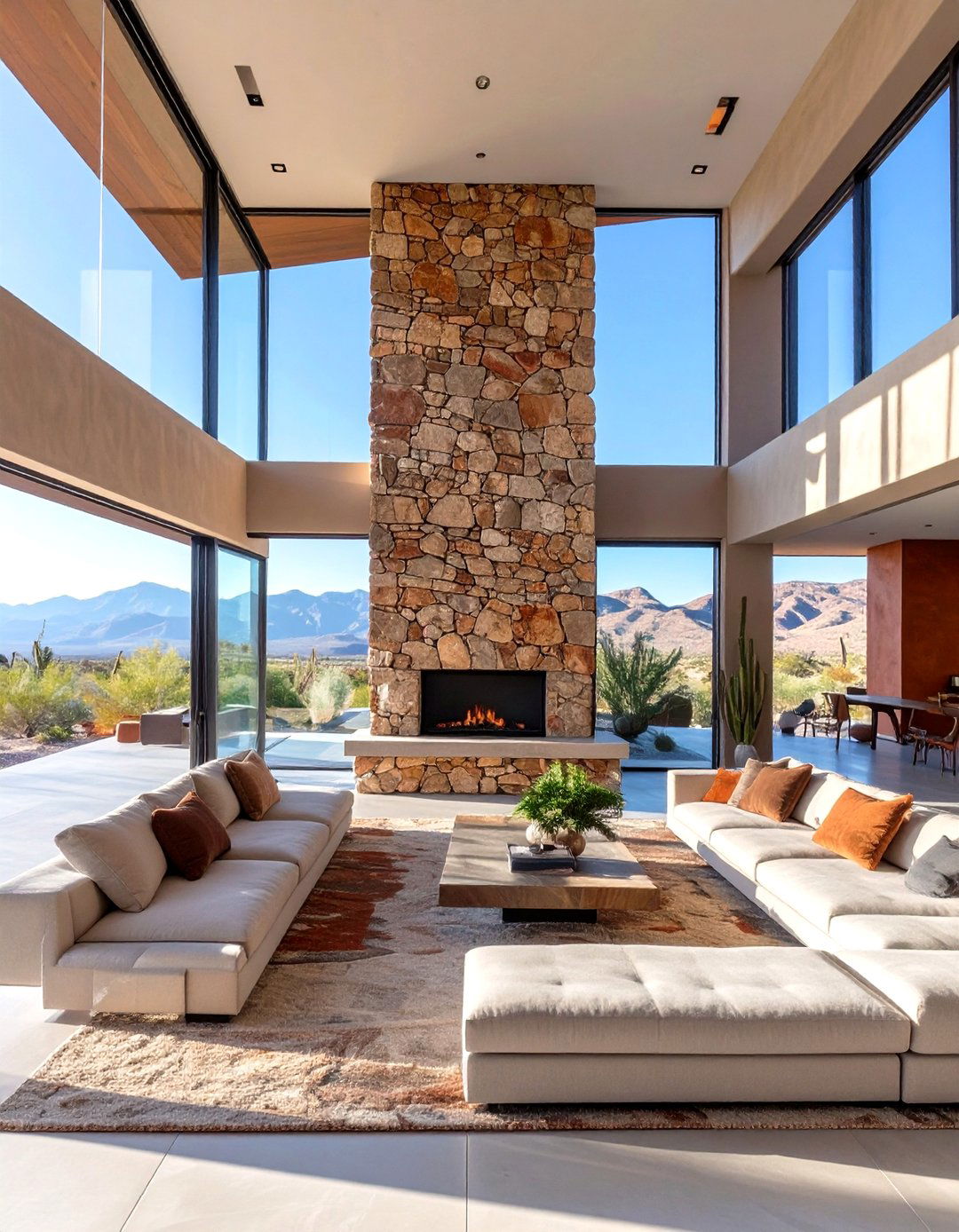 The Desert Modern Living Space - 30 masters in interior design ideas
