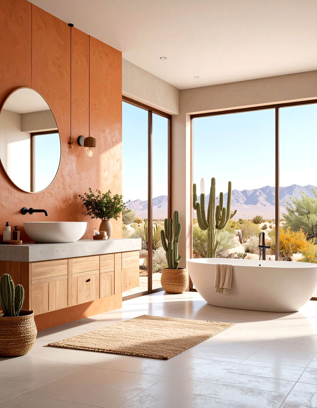 The Desert Modernism Bathroom - 30 elegant bathroom ideas