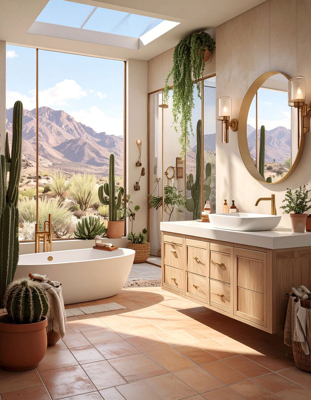 The Desert Modernism Bathroom - 30 ai spa bathroom design ideas
