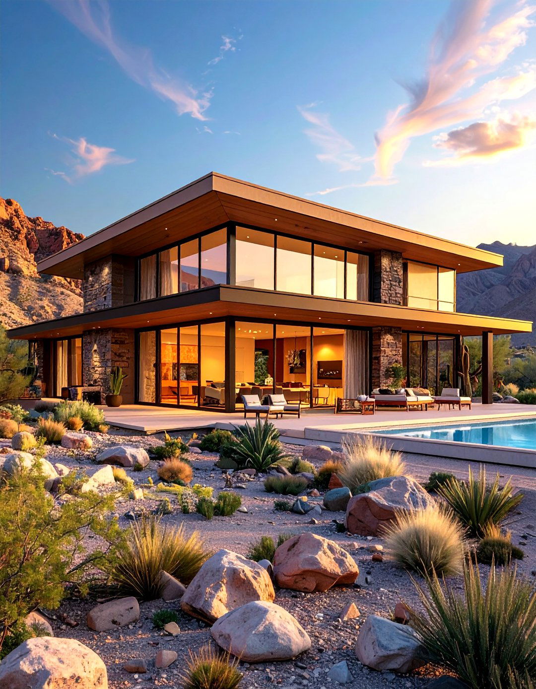 The Desert Modernism Oasis - 30 3d house design ideas