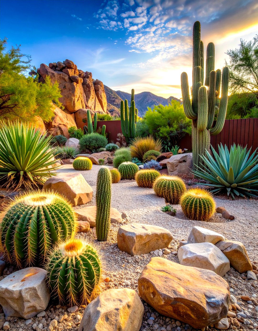 The Desert Modernism Rock Garden - 30 front yard landscaping ideas modern rock garden ideas