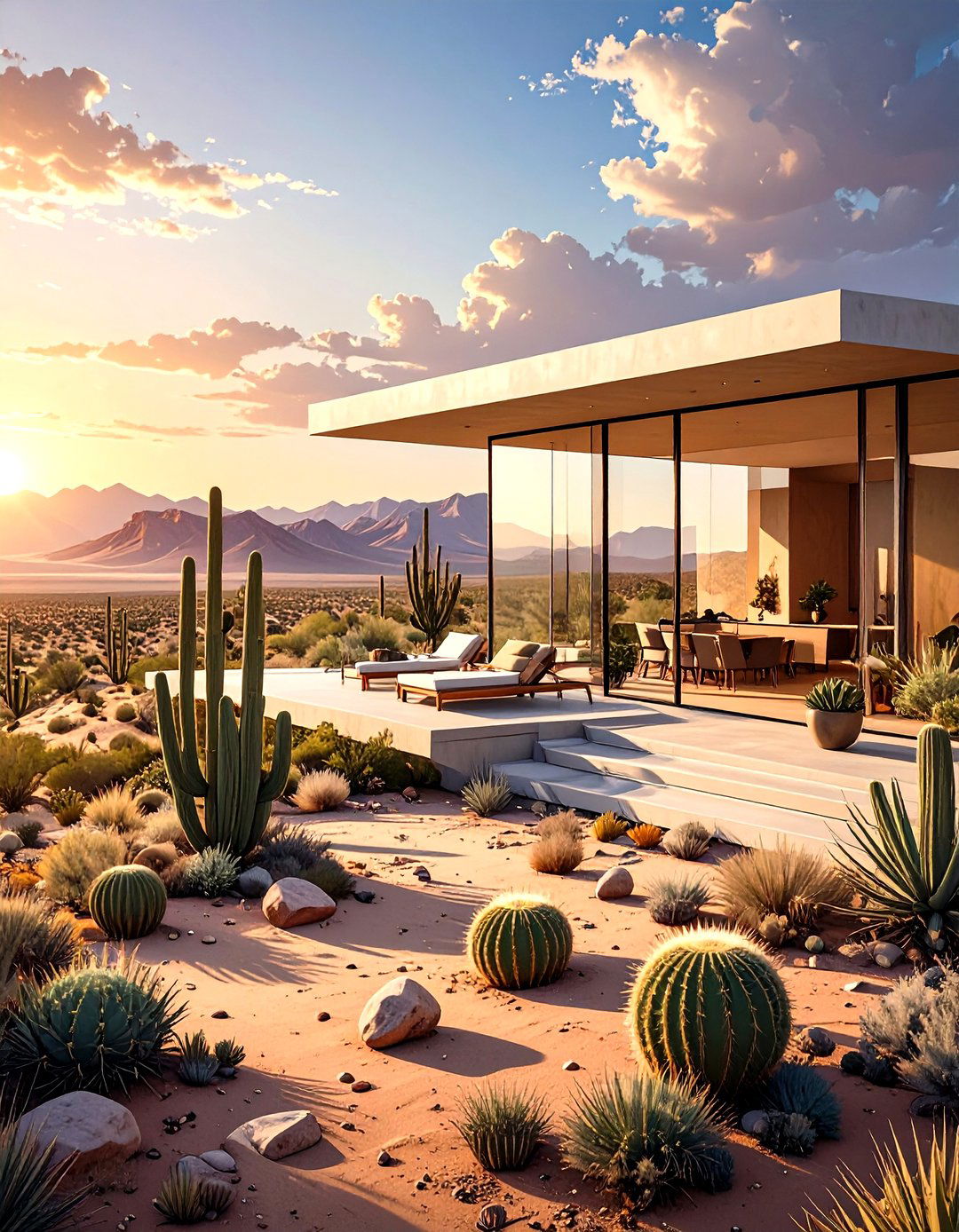 The Desert Modernism Villa House Design - 30 luxury house design ideas