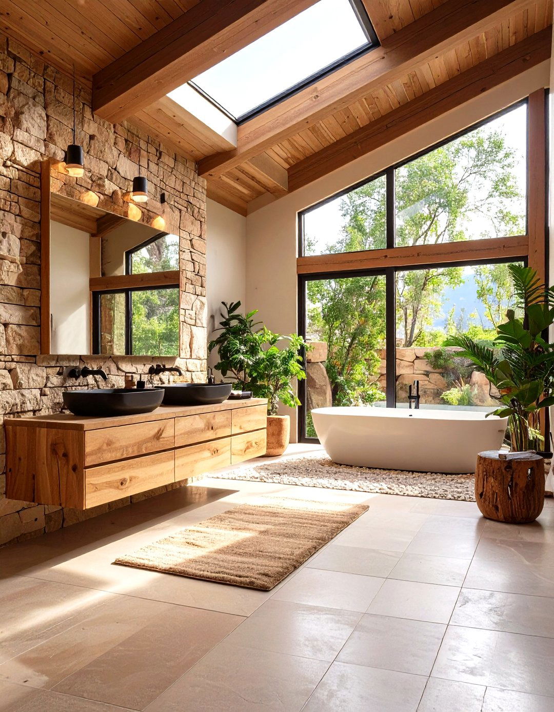The Desert Modernist Bathroom - 30 earthy bathroom ideas