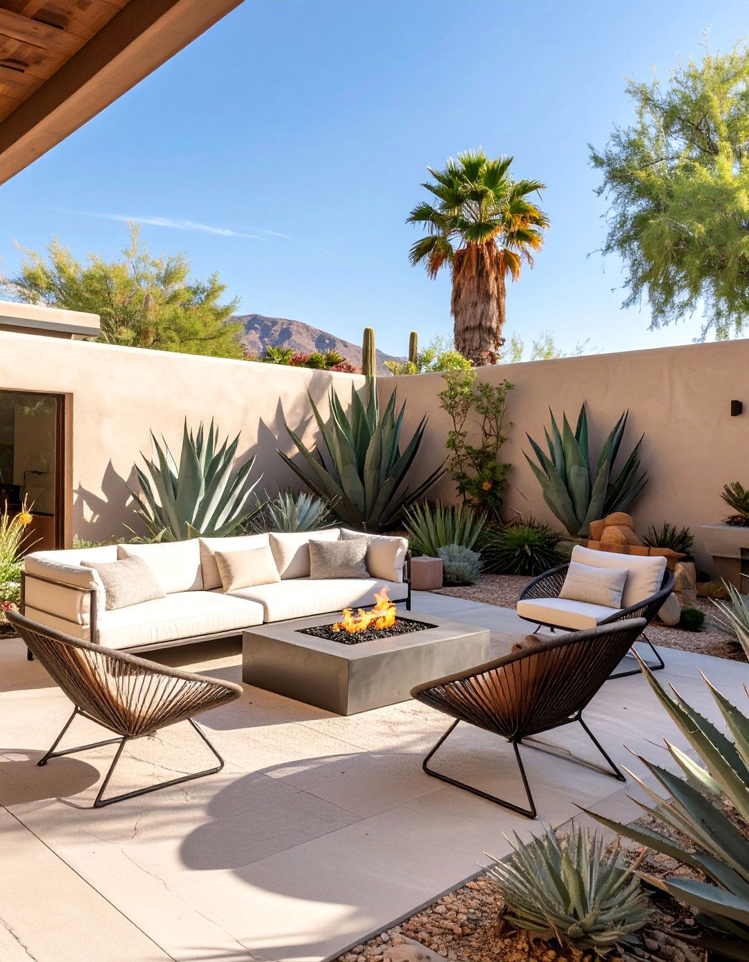 The Desert Modernist Courtyard - 30 backyard seating ideas