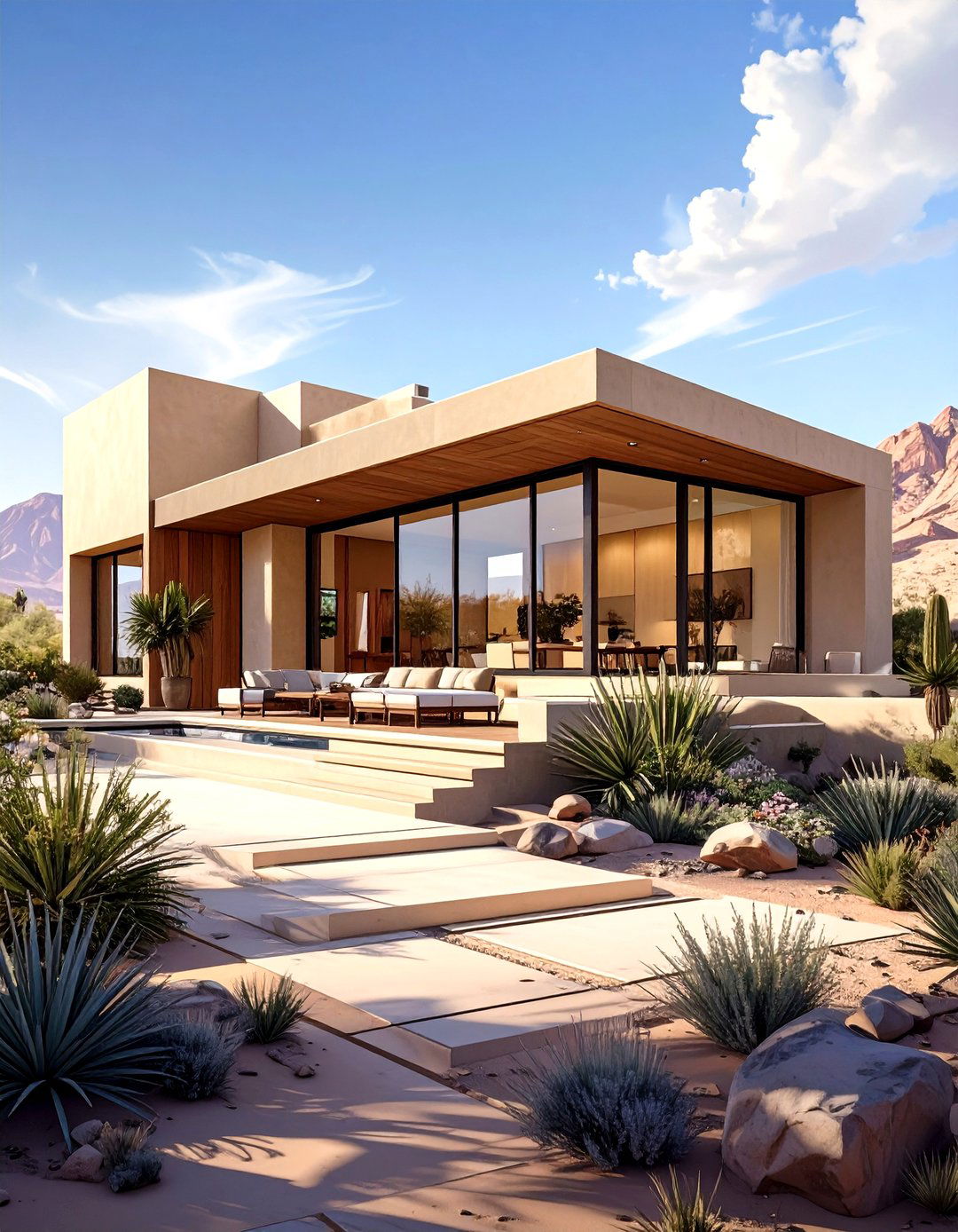 The Desert Modernist Dwelling - 30 low cost small house design ideas