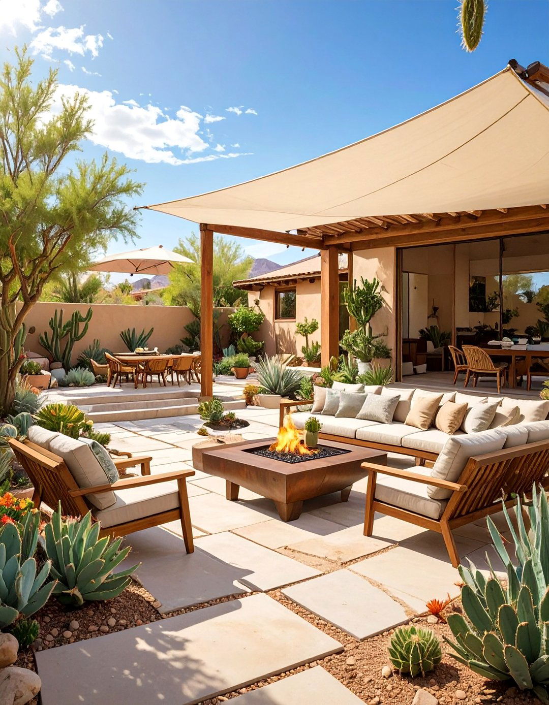 The Desert Modernist Landscape - 30 ai outdoor entertaining space ideas