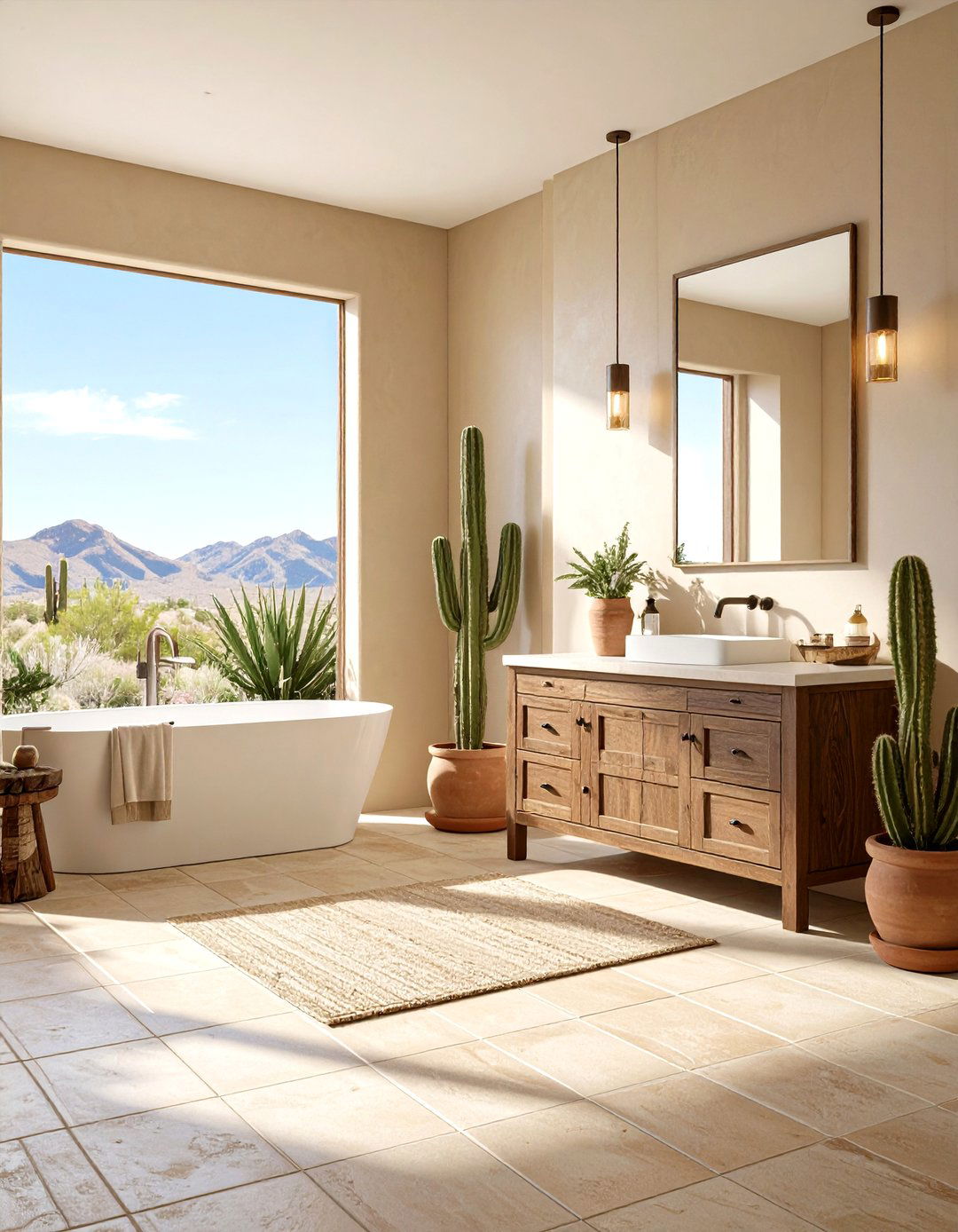 The Desert Oasis Bathroom - 30 earthy bathroom ideas