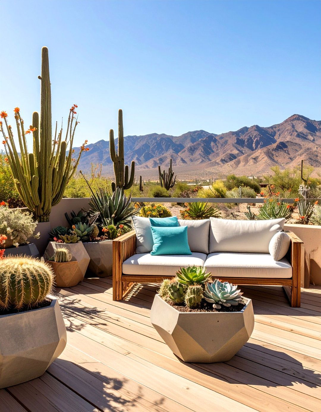 The Desert Oasis Deck - 30 deck decorating ideas with plants