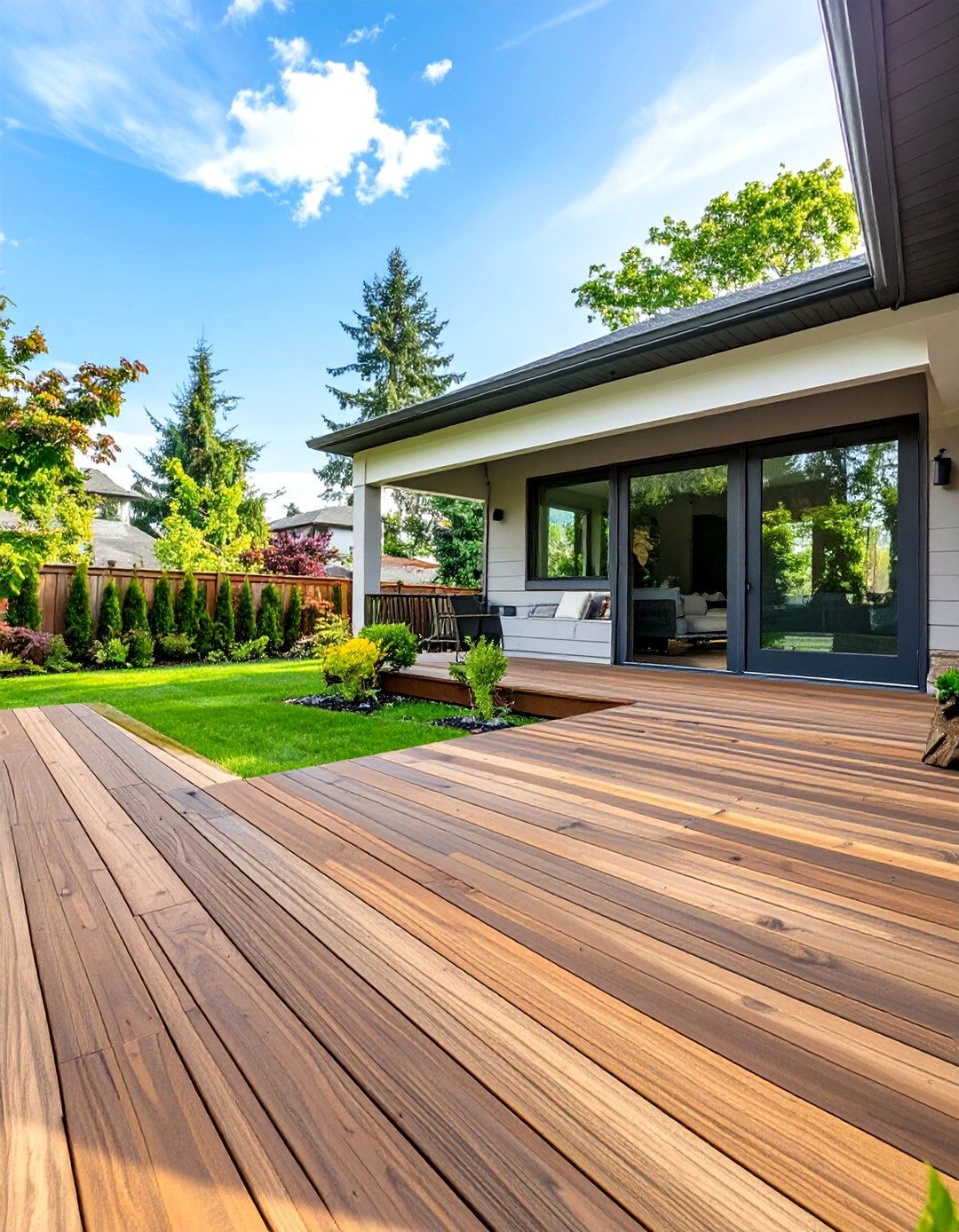 The Diagonal Decking Pattern - 30 composite deck ideas