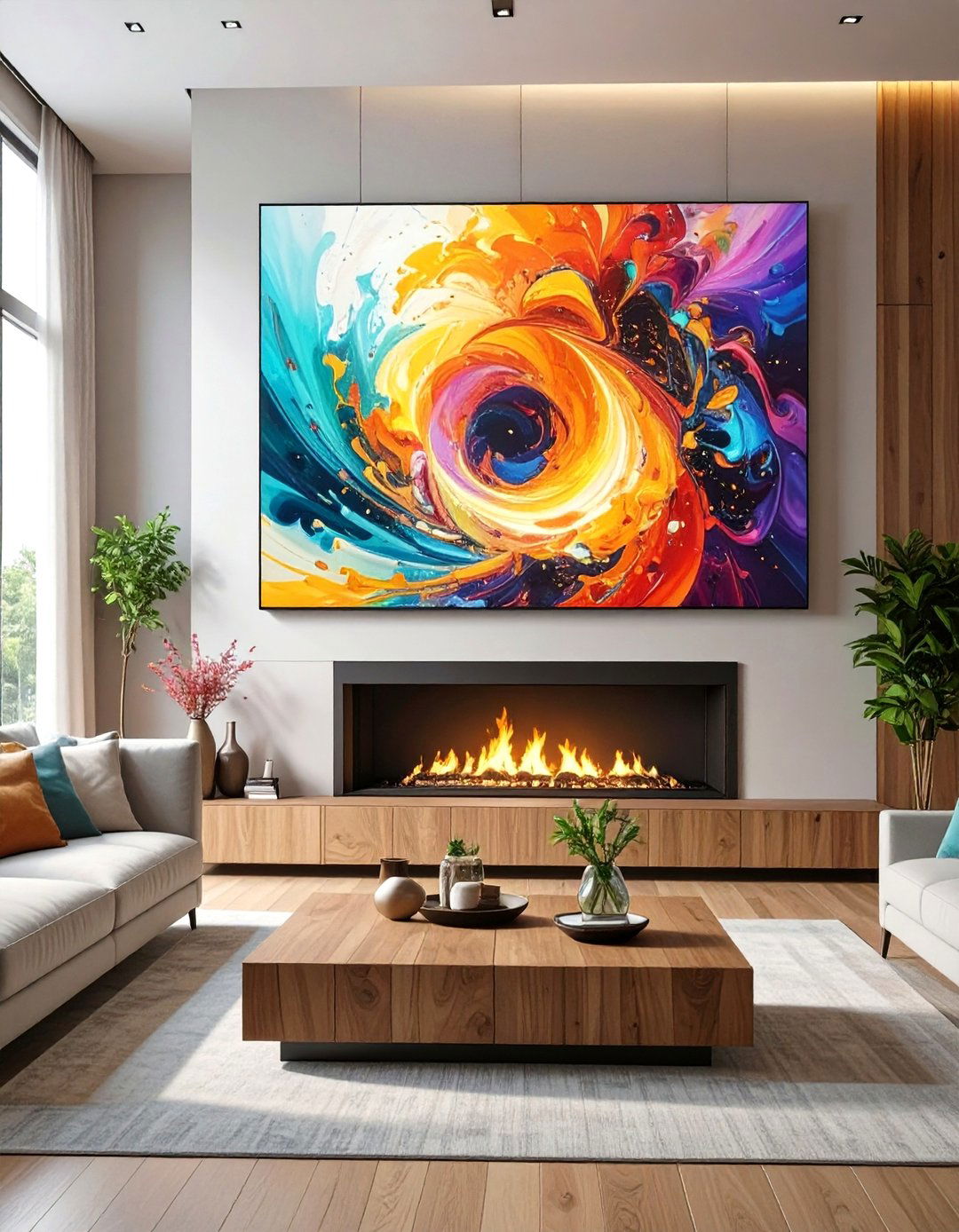 The Digital Art Display - 30 big wall decor ideas