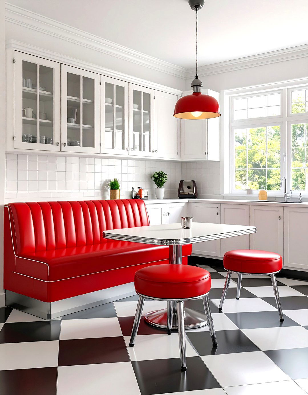 The Diner Style Breakfast Nook - 30 1950s interior design ideas