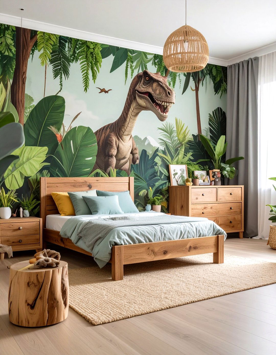 The Dinosaur Explorers Jungle Bedroom - 30 boy bedroom ideas