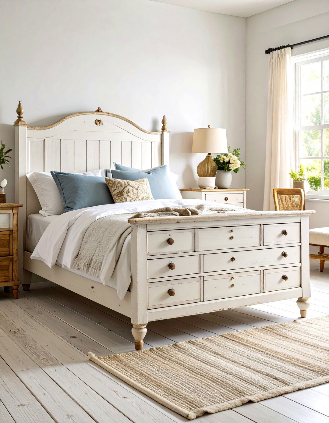 The Distressed Furniture Bedroom - 30 joanna gaines bedroom ideas