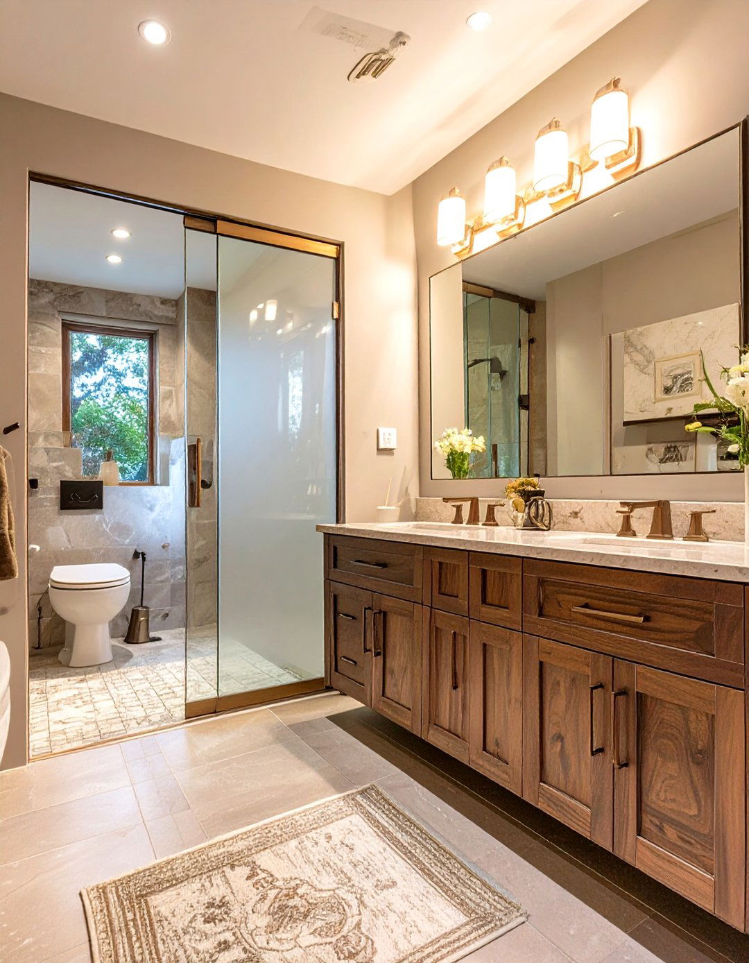 The Divided Bathroom with a Water Closet - 30 bathroom layout ideas