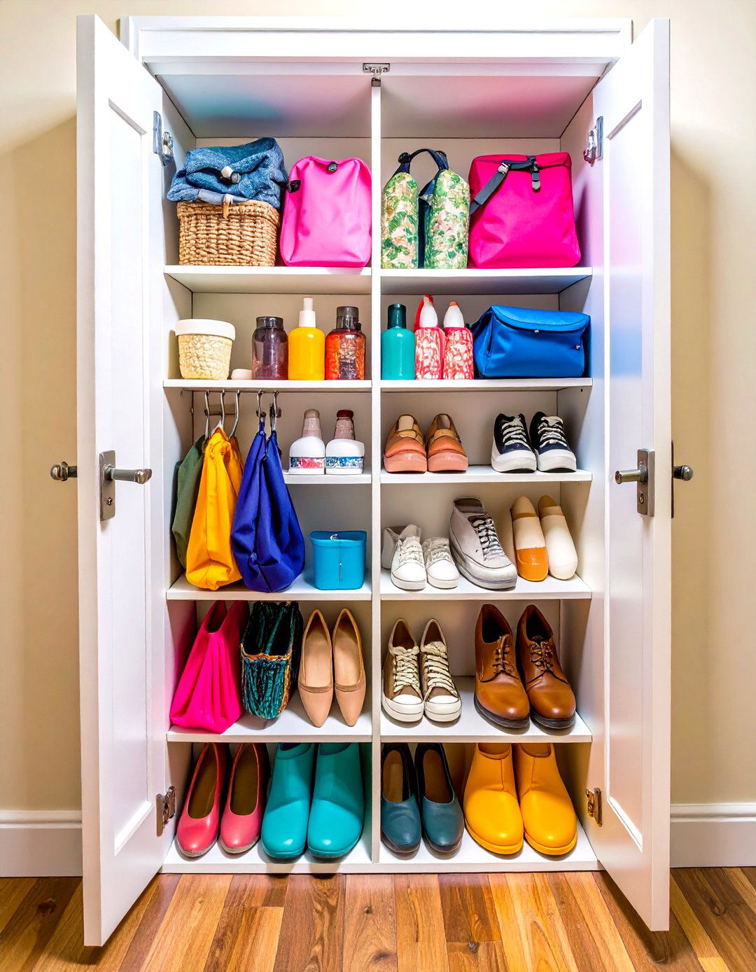 The Door Mounted Storage Station - 30 dorm storage ideas