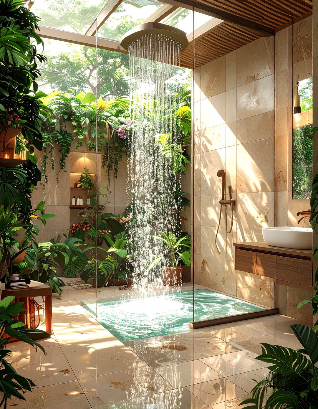 The Doorless Walk in Shower Design - 30 bathroom walk in shower ideas
