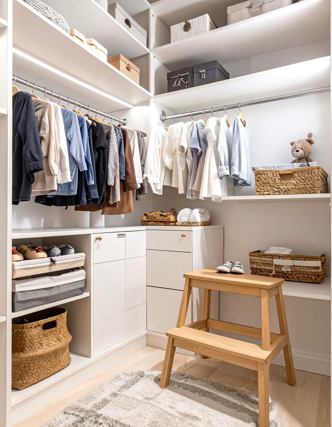The Double Decker Kids Closet - 30 kids closet ideas