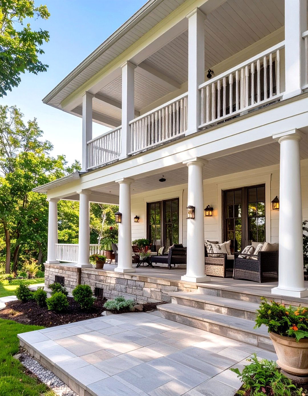 The Double Decker Porch - 30 covered front porch ideas