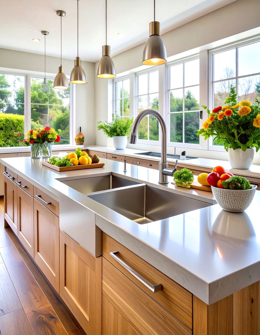 The Double Duty Galley Workstation Kitchen Sink - 30 kitchen sink ideas