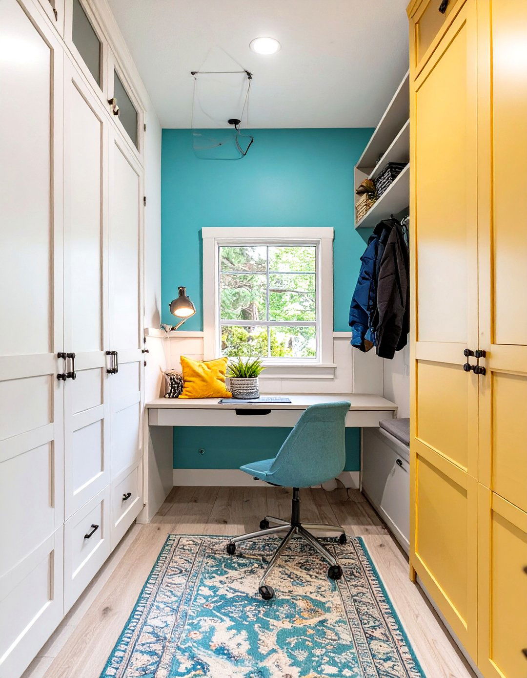 The Double Duty Mudroom Office - 30 mudroom inspiration