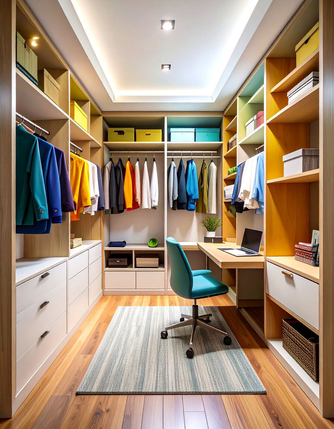 The Double Duty Office Nook Small Closet - 30 layout small closet design ideas
