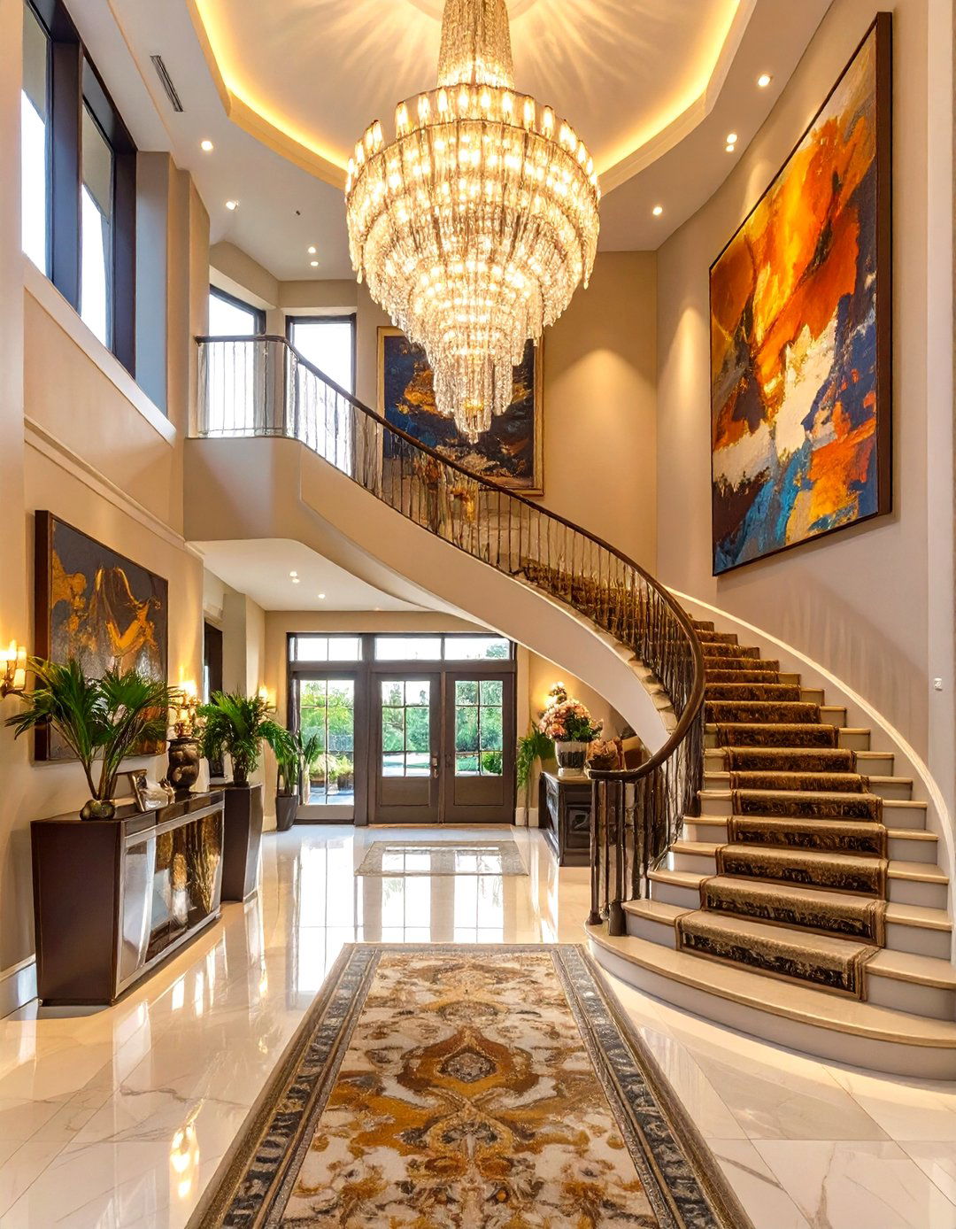 The Double Height Grand Entrance - 30 home entryway ideas