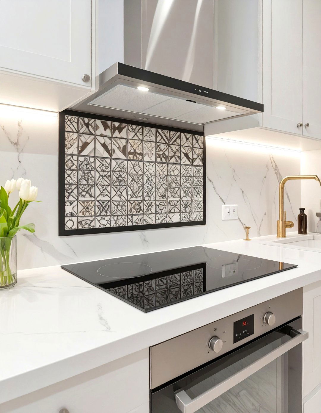 The Double Pencil Liner Border - 30 backsplash edge trim ideas