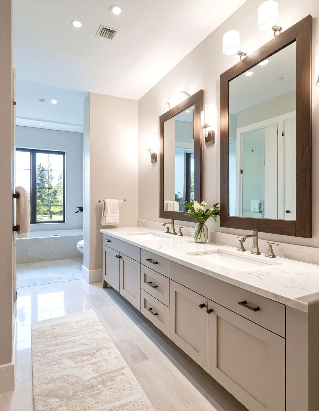 The Double Vanity Bathroom - 30 master bathroom ideas photo gallery