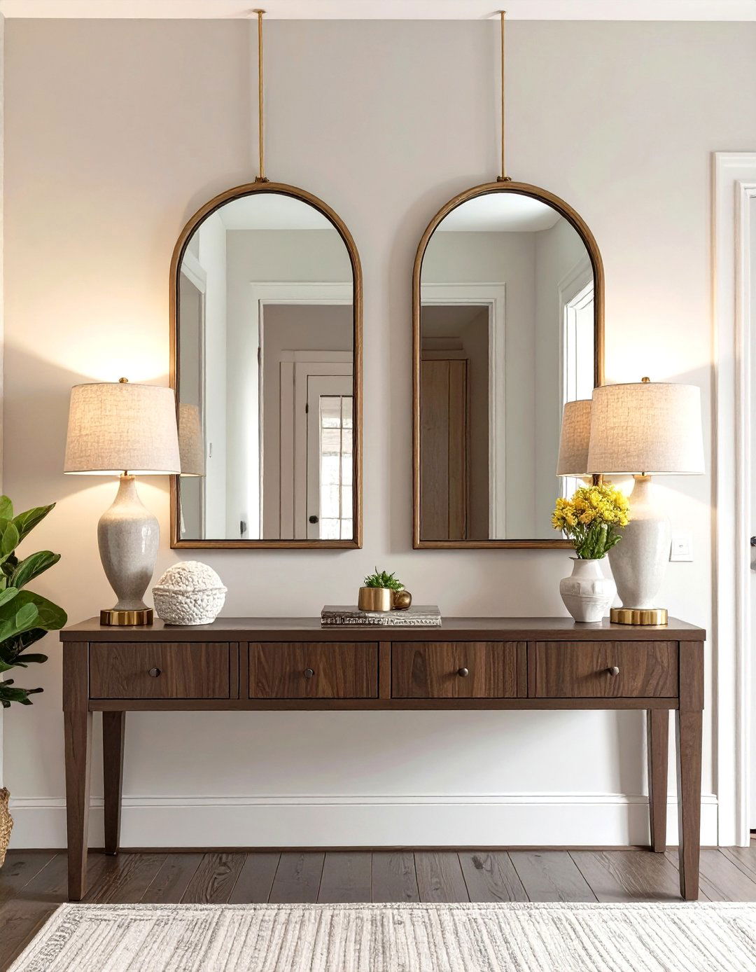 The Double Vision Entryway Mirrors - 30 modern entryway mirror ideas